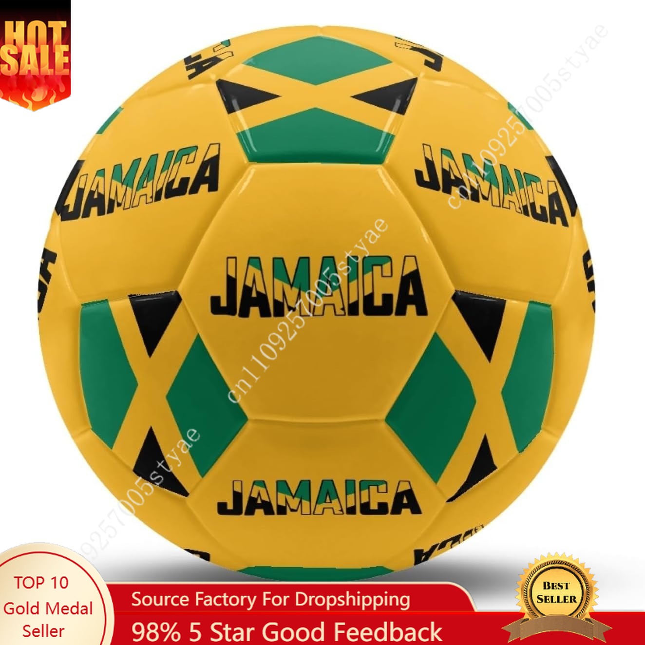 Outdoor Lighting Jamaica - Jamaica Flag Jamaican Soccer Ball Leather