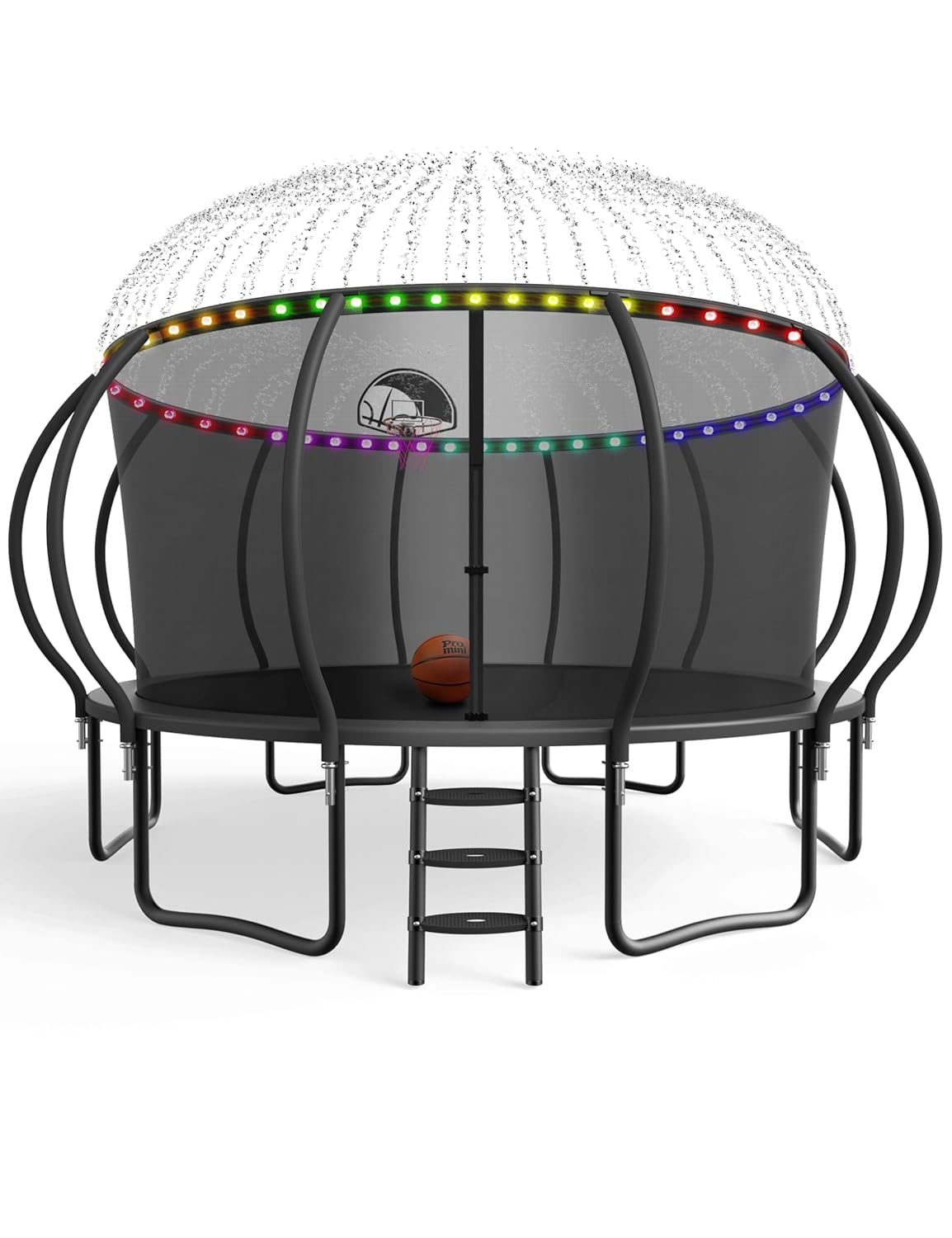 Outdoor Lighting Garden - Large Outdoor Trampoline with Basketball Hoop