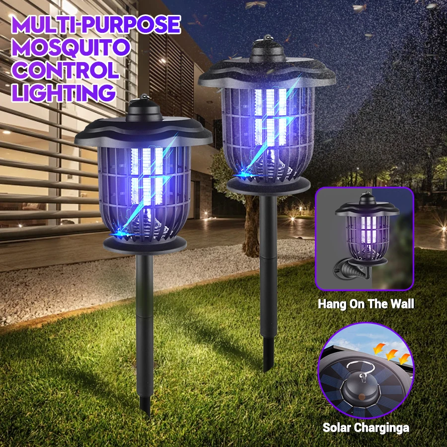 Outdoor Lighting Led Fixtures - 2-in-1 1200mAh LED Solar Light Bug