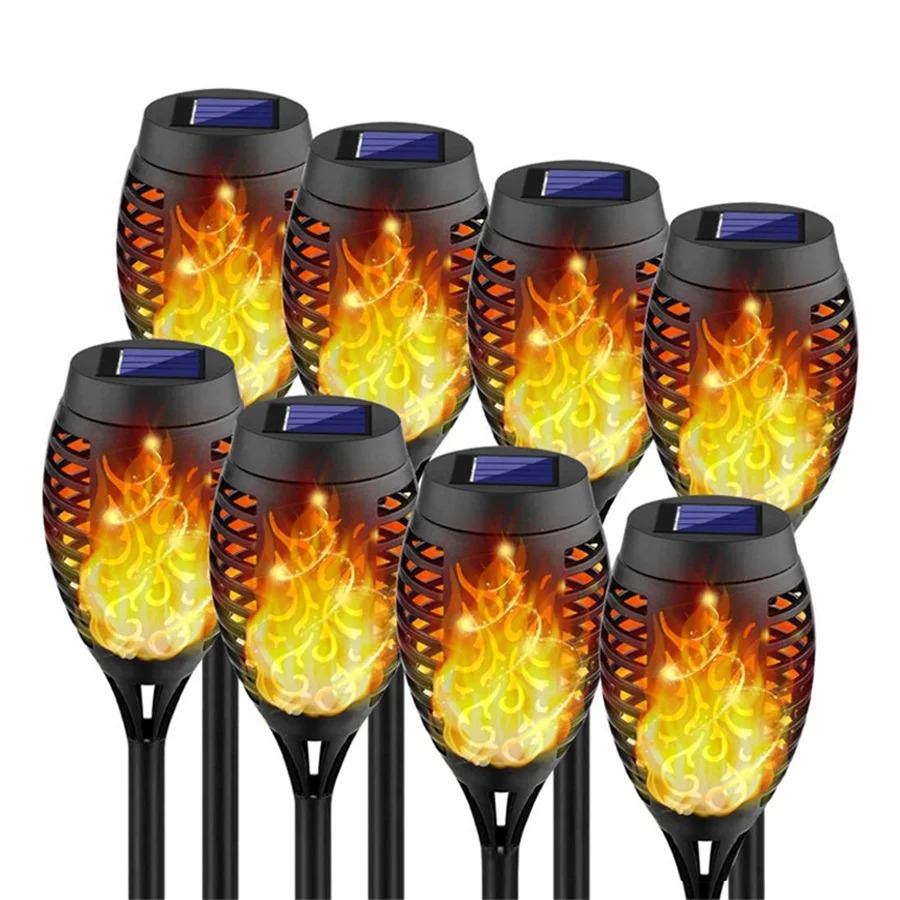 Outdoor Lighting Led Fixtures - Waterproof Solar Led Flame Torch Light