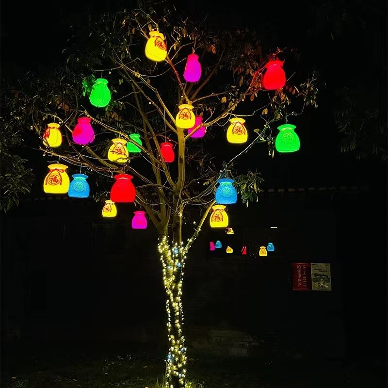 Lucky bag lanterns, money bags - Outdoor Lighting On Trees avis et prix