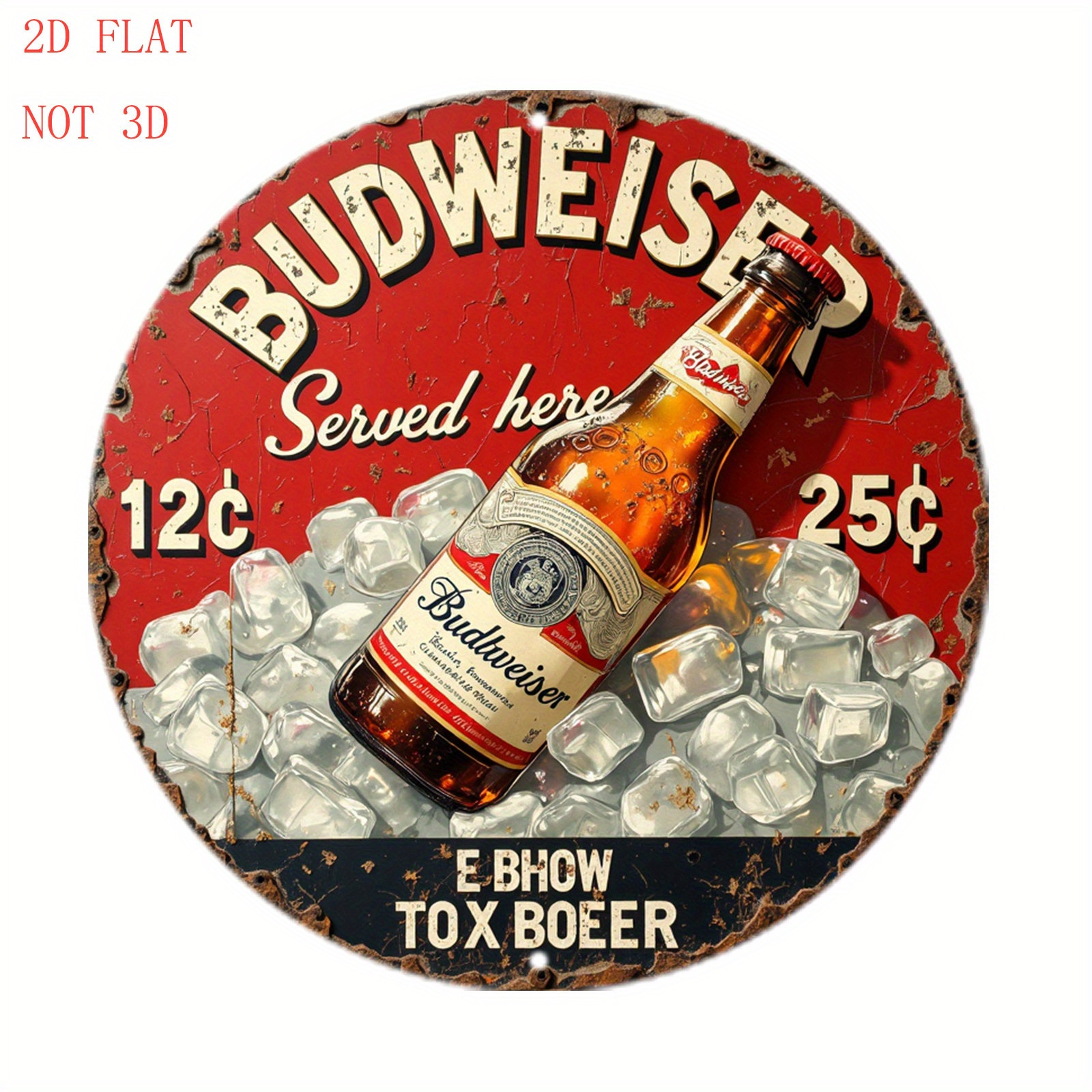 1pc Vintage Beer Logo Metal Wa - Outdoor Lighting Logo avis et prix