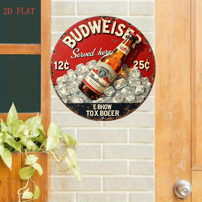 1pc Vintage Beer Logo Metal Wa - Outdoor Lighting Logo avis et prix