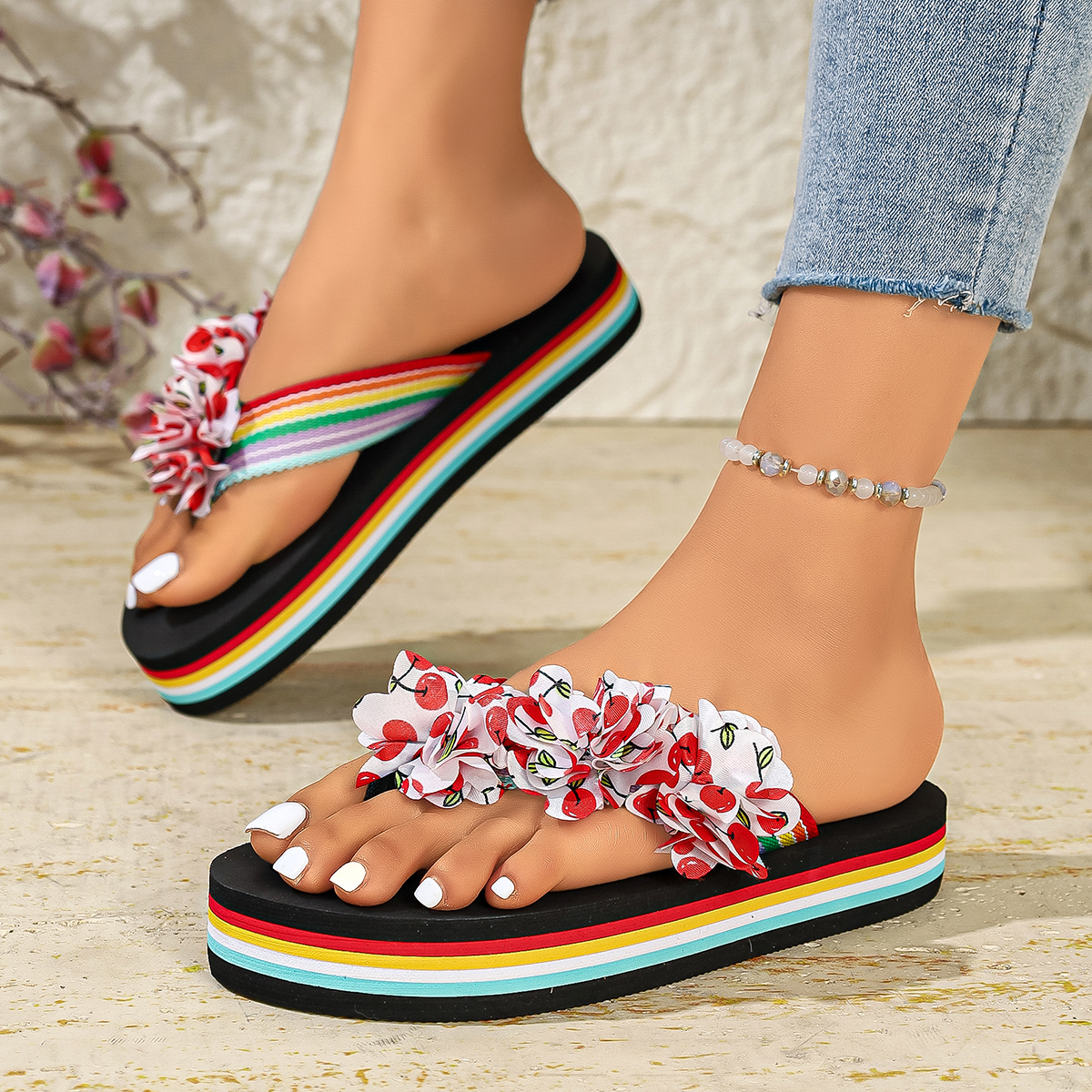Women Slippers Summer Beach Fl - Outdoor Lighting For Your House avis et prix