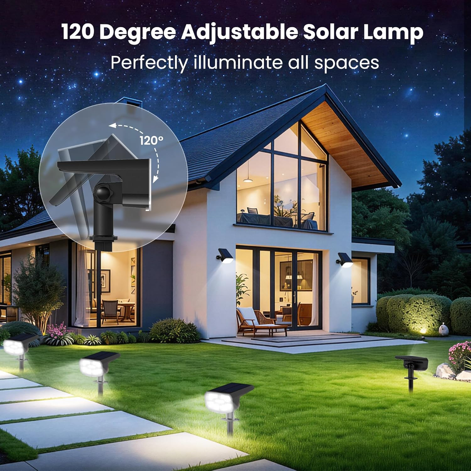 4 Pack IP65 Waterproof Solar O - Outdoor Lighting On Trees avis et prix