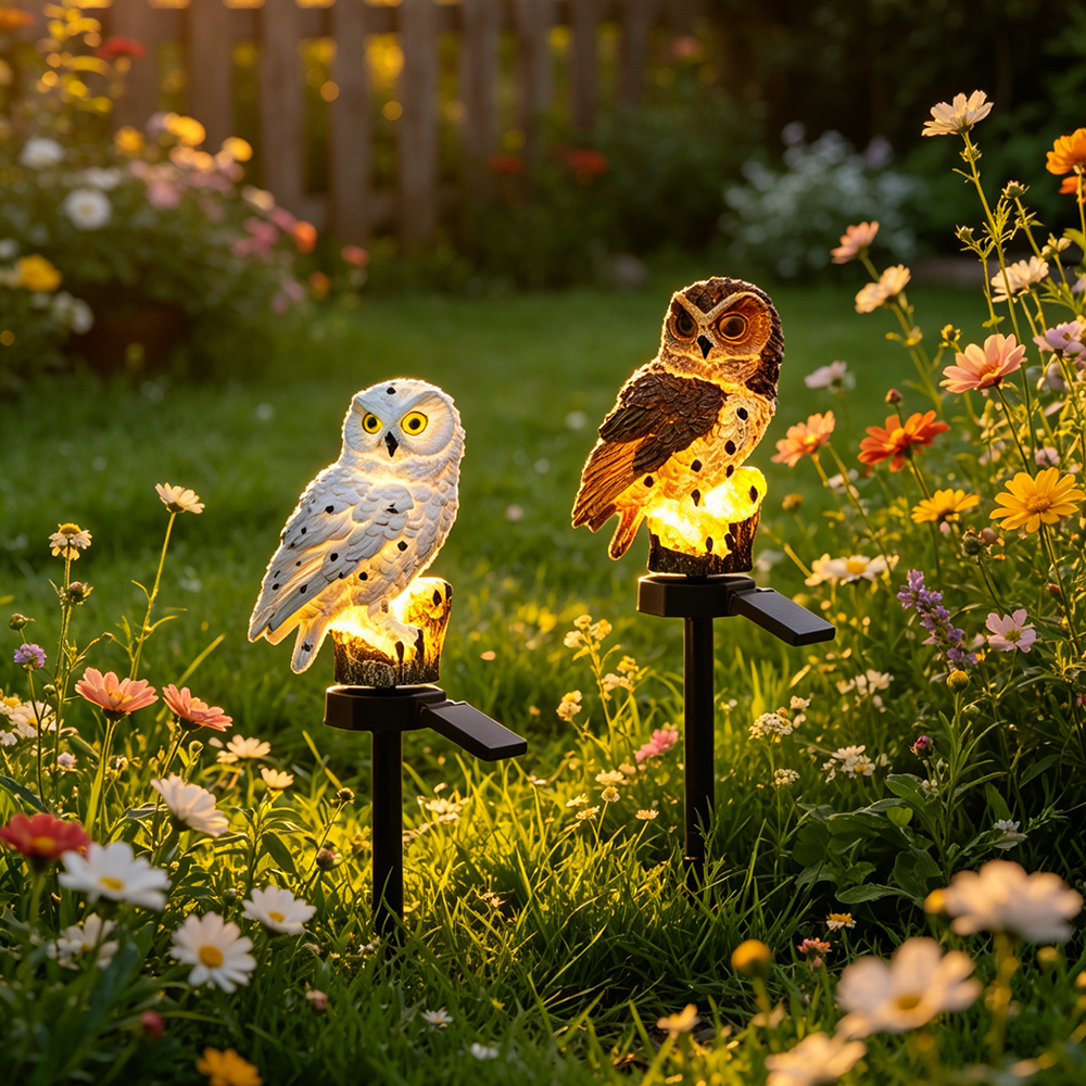 Owl Solar Light, Resin Owl Gro - Outdoor Lighting Garden avis et prix