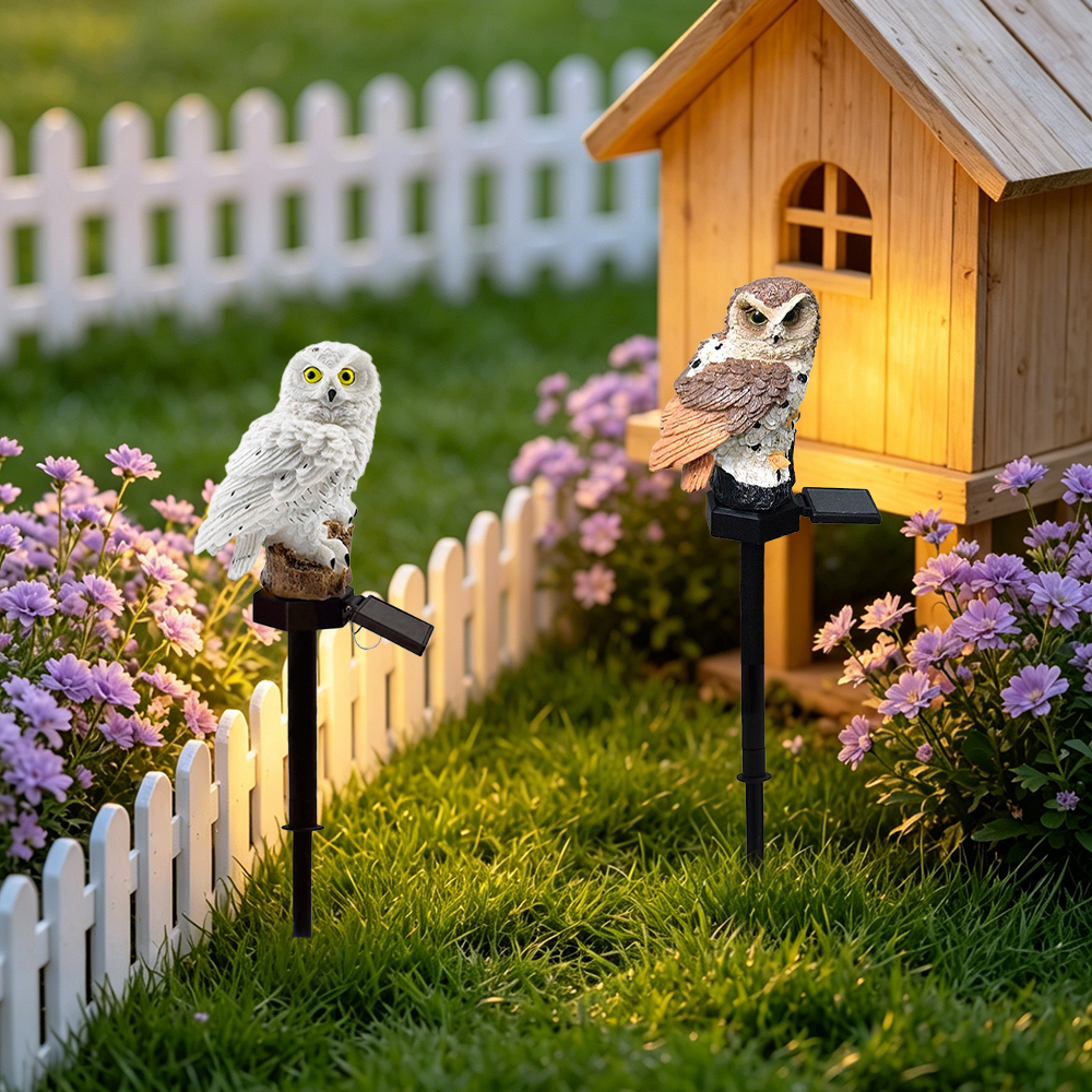 Owl Solar Light, Resin Owl Gro - Outdoor Lighting Garden avis et prix