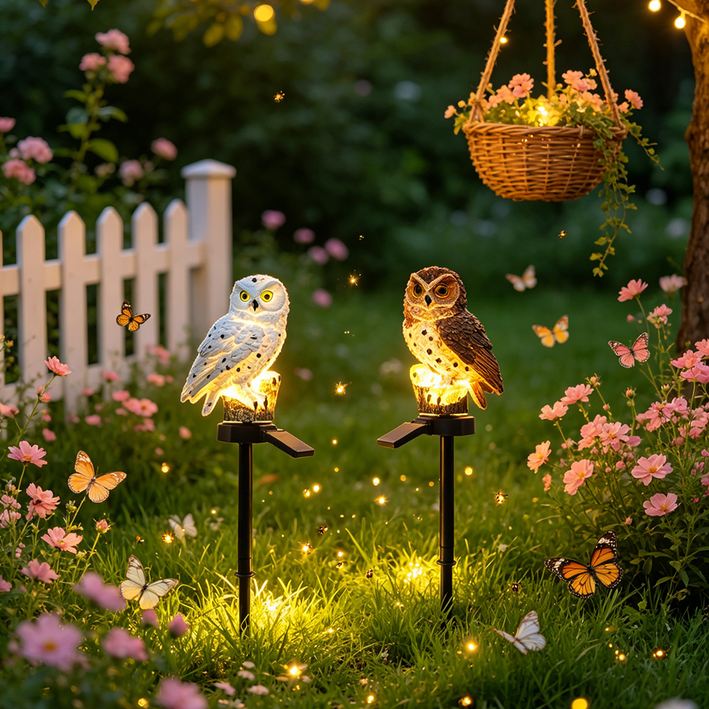 Owl Solar Light, Resin Owl Gro - Outdoor Lighting Garden avis et prix