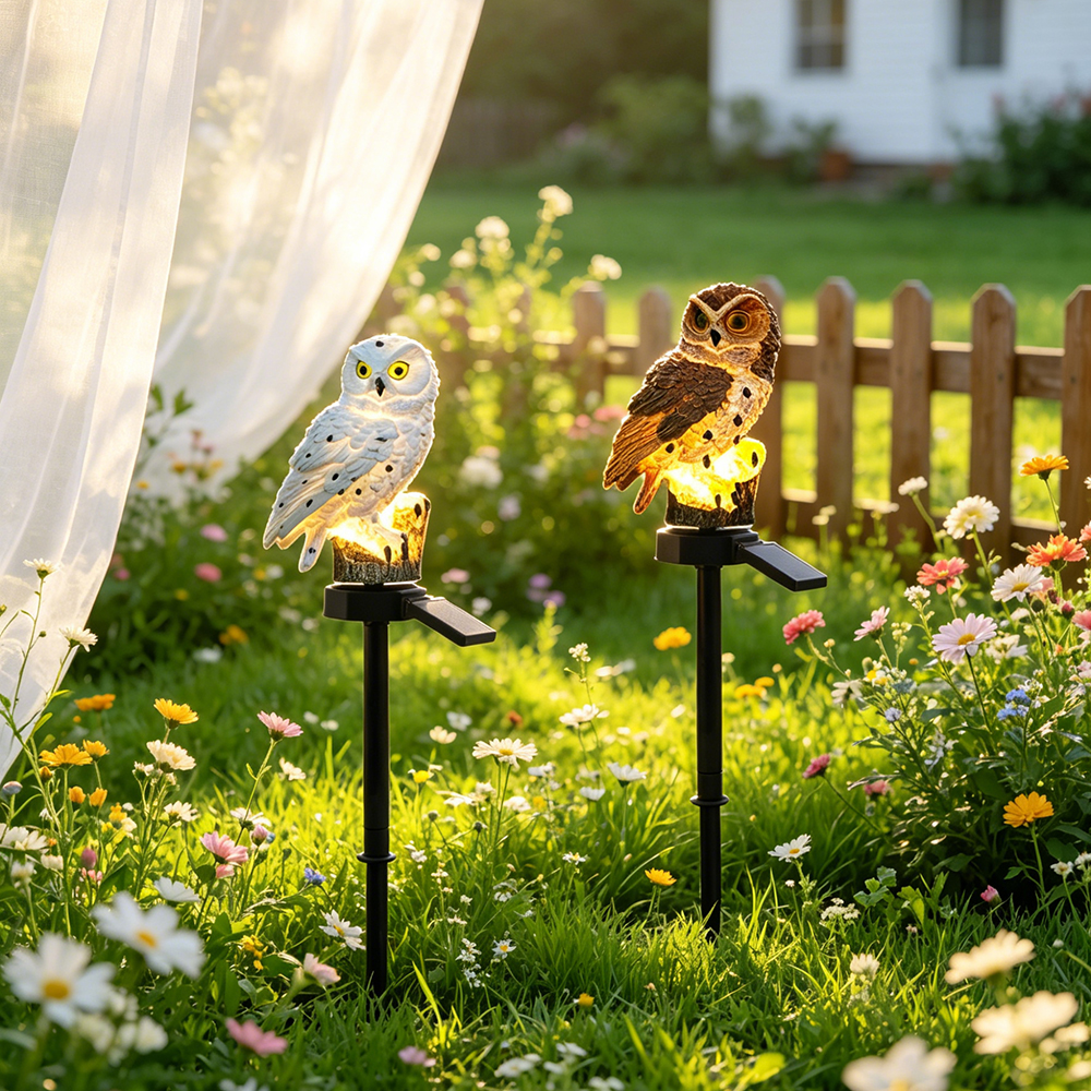 Owl Solar Light, Resin Owl Gro - Outdoor Lighting Garden avis et prix