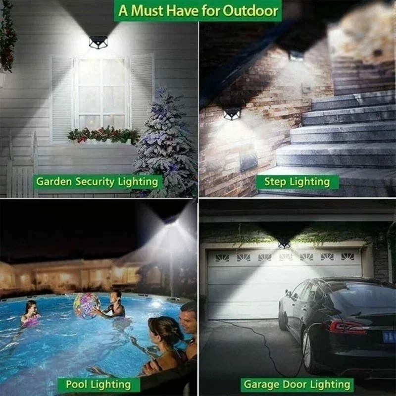 1/2/4PCS Motion Sensor Solar L - Solar Wall Sconce avis et prix