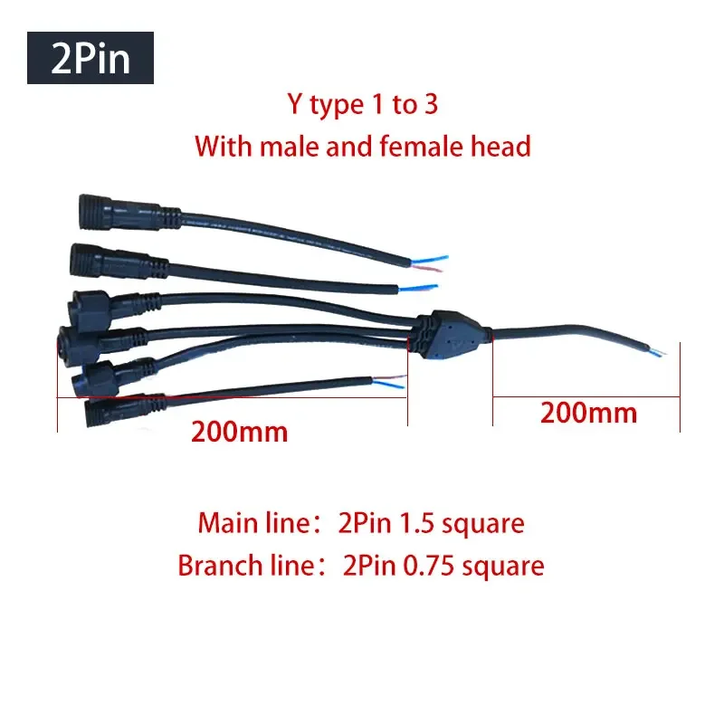 Waterproof Y-Type Wire Splitte - Outdoor Lighting Wire Connectors avis et prix