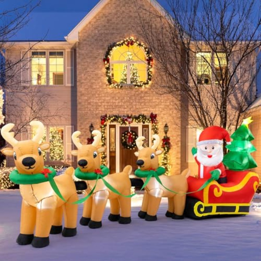 Outdoor Christmas inflatables  - Outdoor Lighting On Trees avis et prix