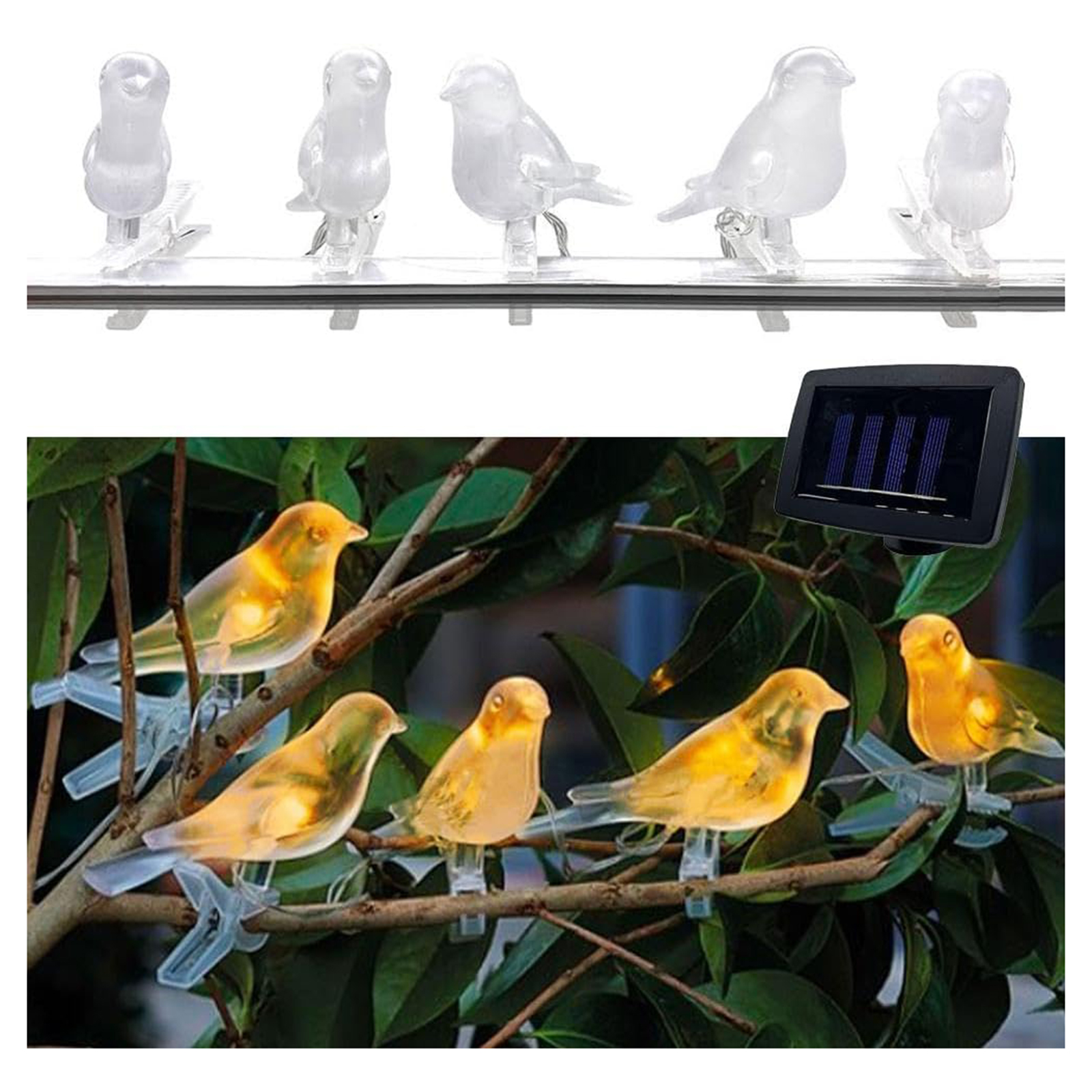 LED Solar Bird Clip On String  - Outdoor Lighting On Trees avis et prix