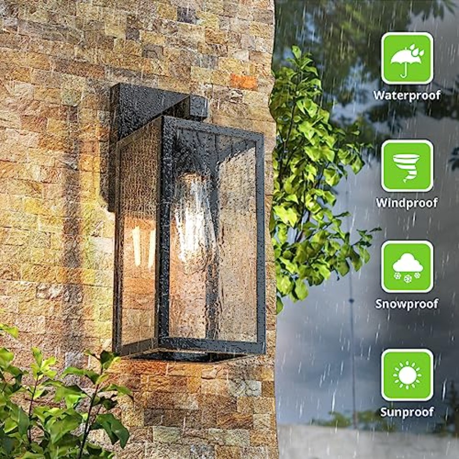 2-Pack Outdoor Wall Sconce Wat - Solar Wall Sconce avis et prix