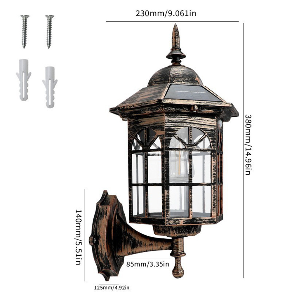 2pcs Exterior Light Fixtures W - Solar Wall Sconce avis et prix
