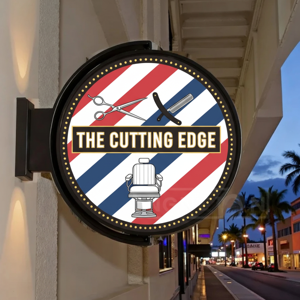 Custom Logo Rotating Light Box - Outdoor Lighting Logo avis et prix
