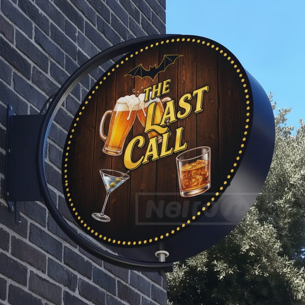 Custom Logo Rotating Light Box - Outdoor Lighting Logo avis et prix