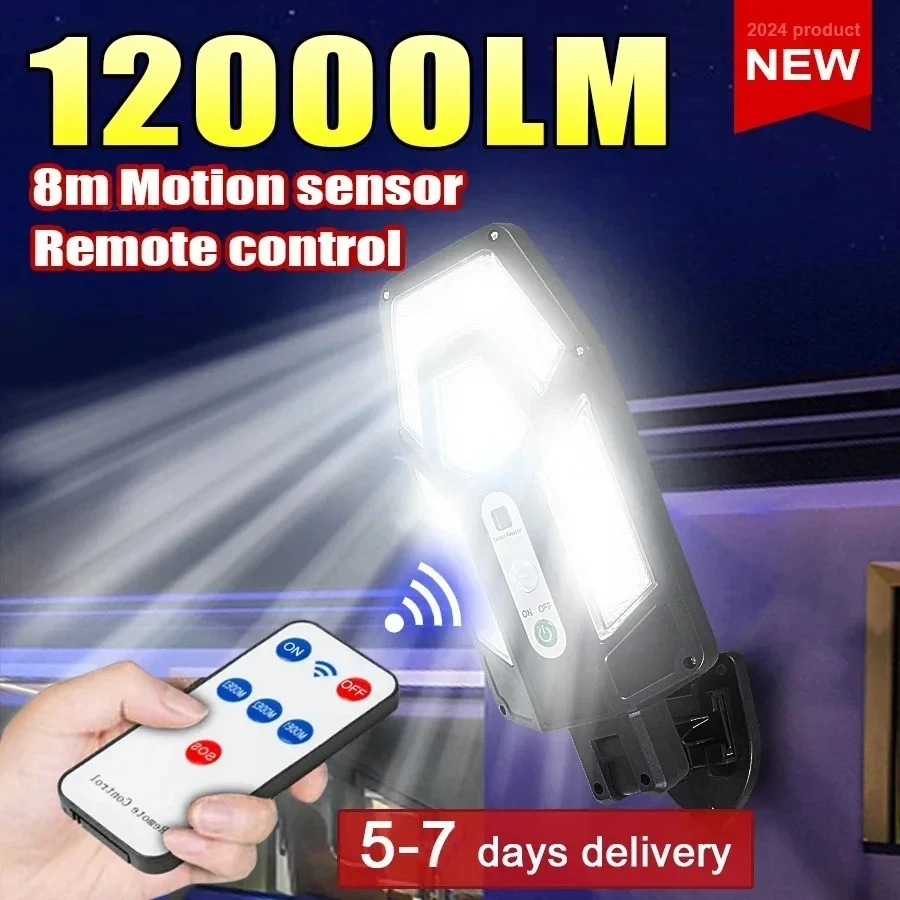 12000LM Powerful Solar Wall La - Led Flood Light avis et prix