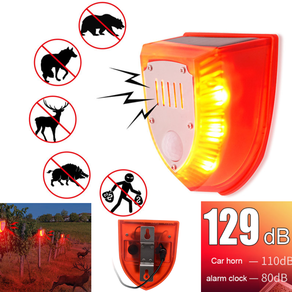 Outdoor Solar Alarm with Motio - Solar Wall Sconce avis et prix