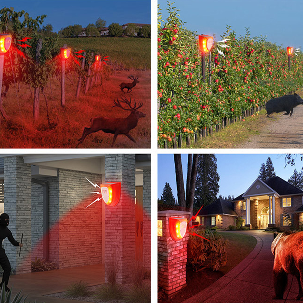 Outdoor Solar Alarm with Motio - Solar Wall Sconce avis et prix