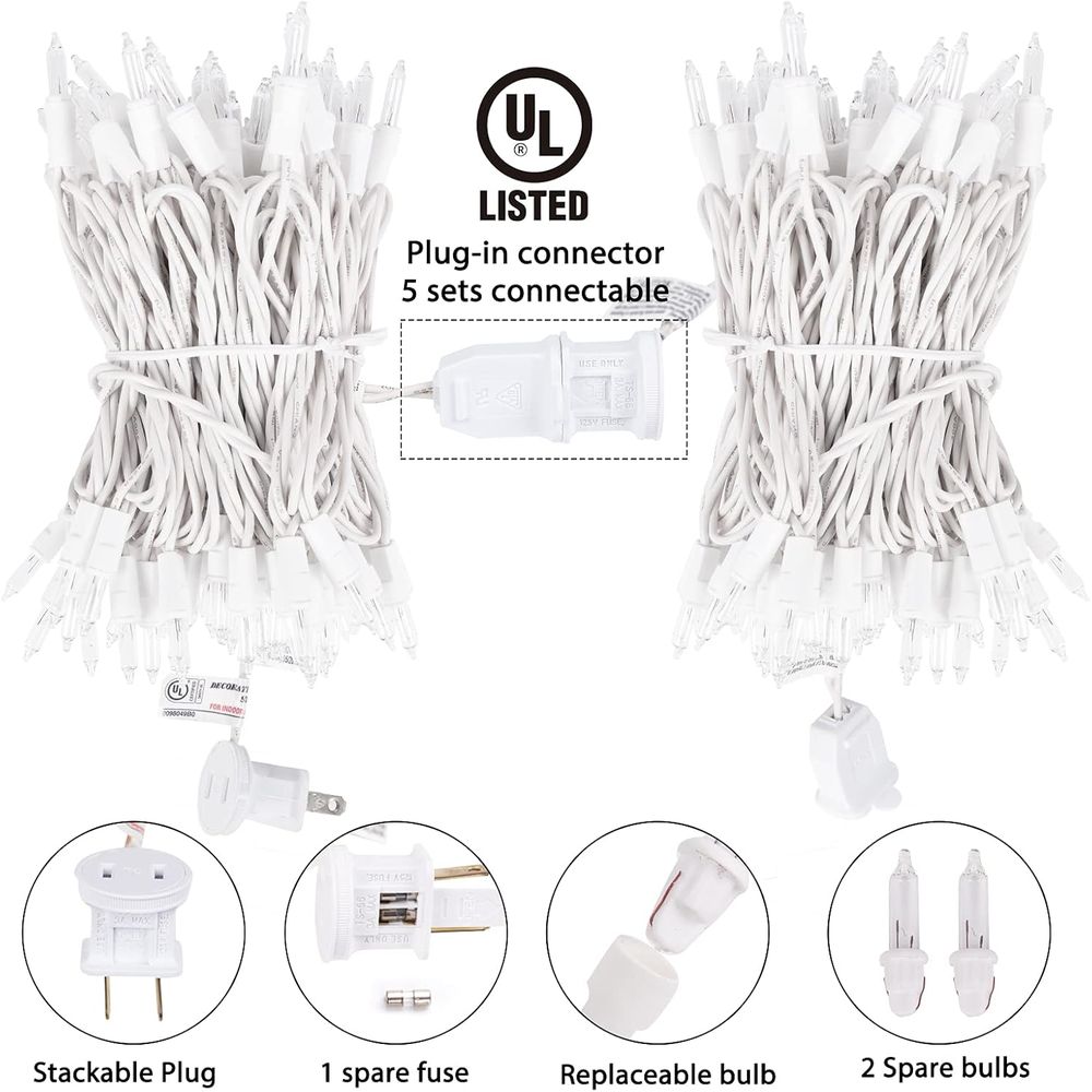 50-Count Soft White Christmas  - Outdoor Lighting On Trees avis et prix