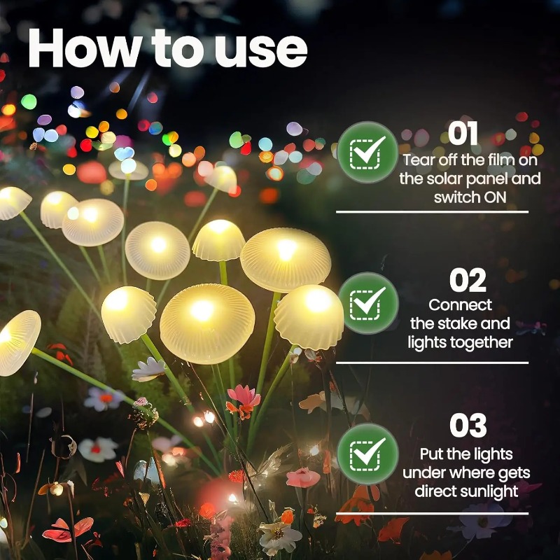6LEDS Solar Mushroom Ambient L - Outdoor Lighting Led Fixtures avis et prix