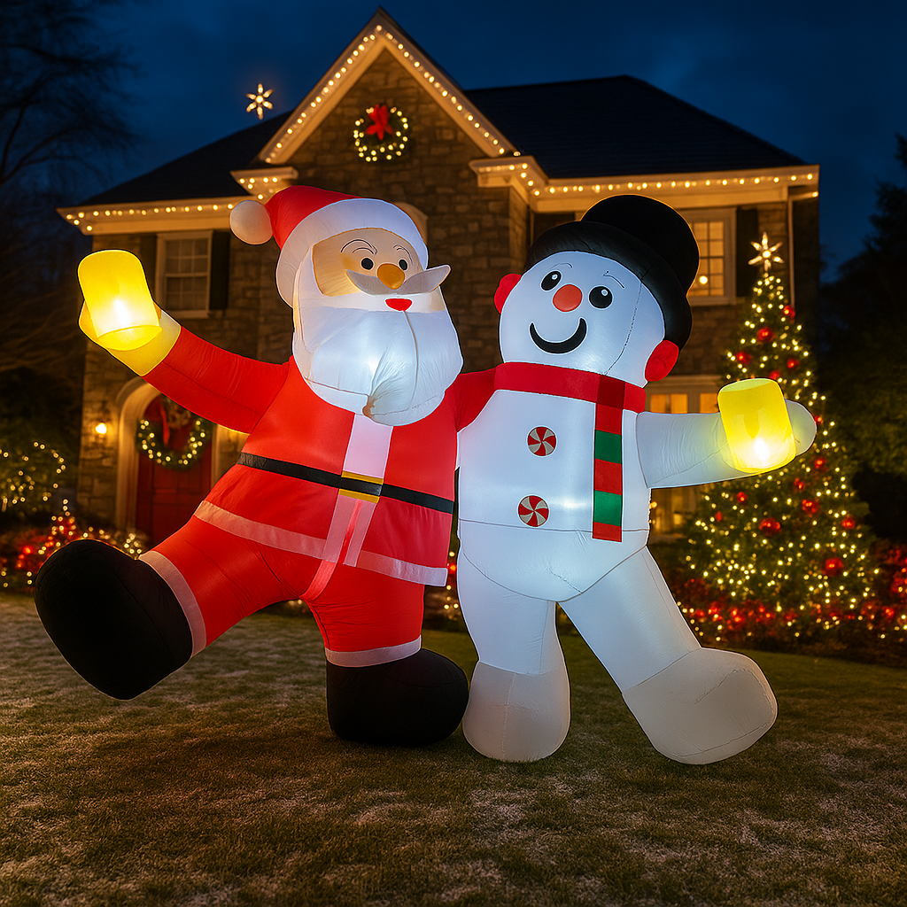 1.8M/5.9FT Inflatable Santa Cl - Outdoor Lighting Effects avis et prix