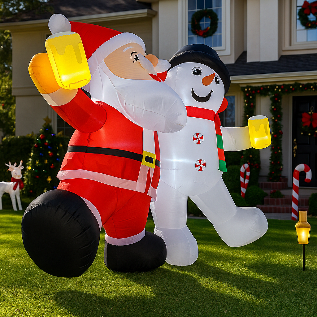 1.8M/5.9FT Inflatable Santa Cl - Outdoor Lighting Effects avis et prix