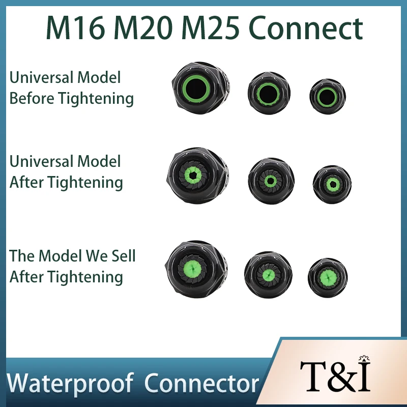 M16 M20 M25 IP68 Waterproof Ou - Outdoor Lighting Wire Connectors avis et prix
