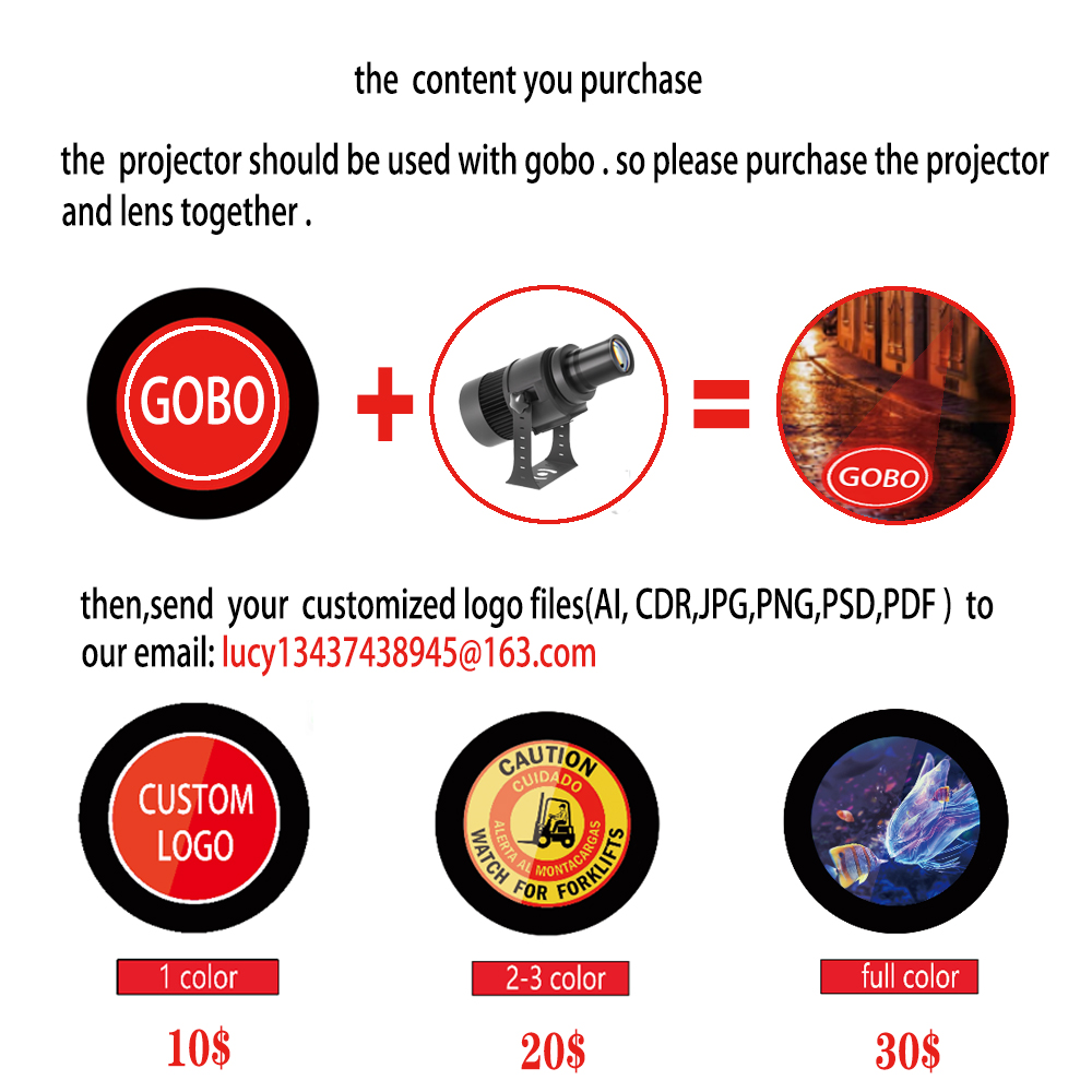 Custom Led HD Gobo Logo Projec - Outdoor Lighting Logo avis et prix
