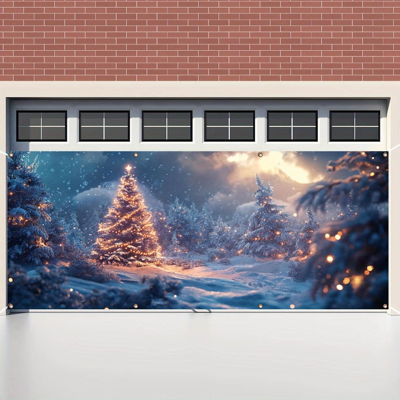 Sparkling Christmas Garage Ban - Outdoor Lighting On Trees avis et prix