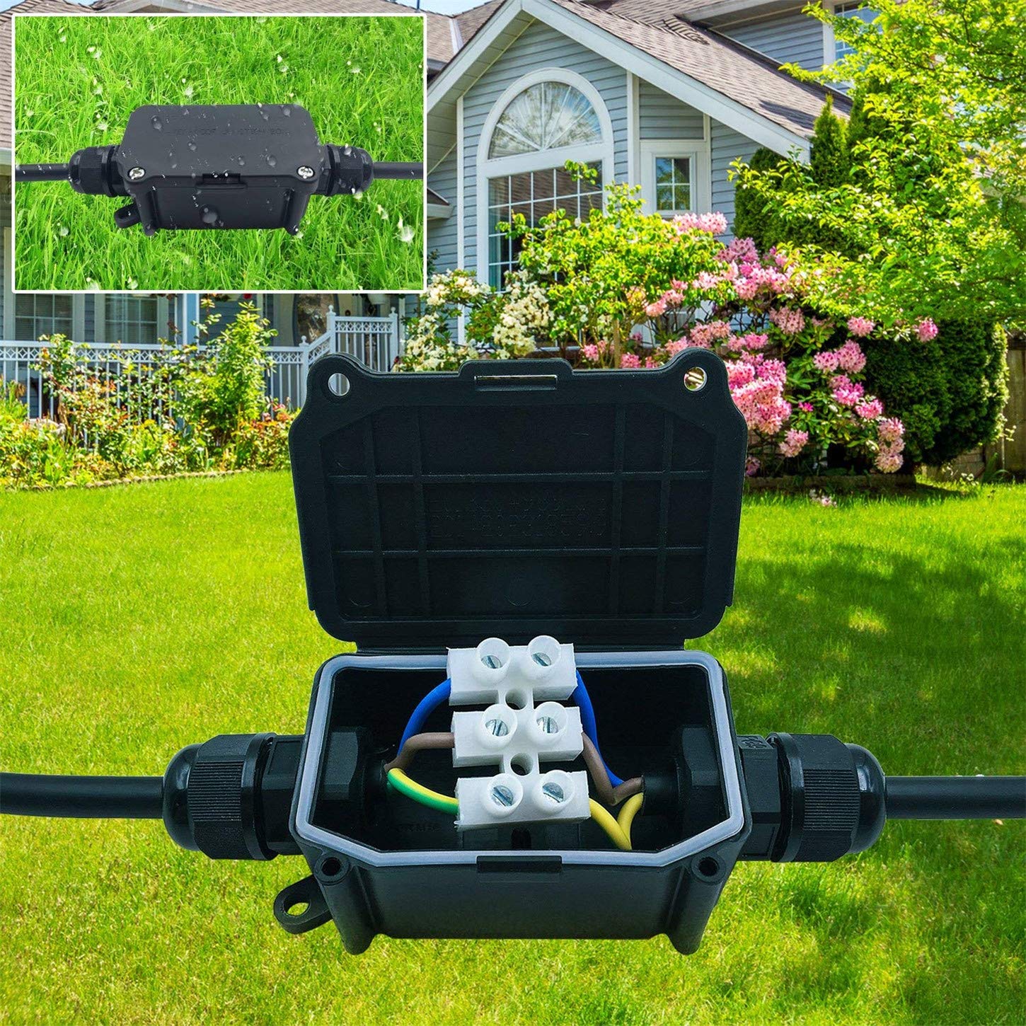 2 Way Outdoor Waterproof IP66  - Outdoor Lighting Wire Connectors avis et prix