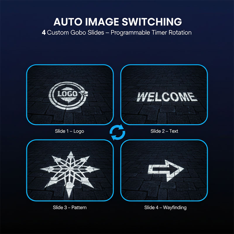 300W Electric Focus Gobo Proje - Outdoor Lighting Logo avis et prix