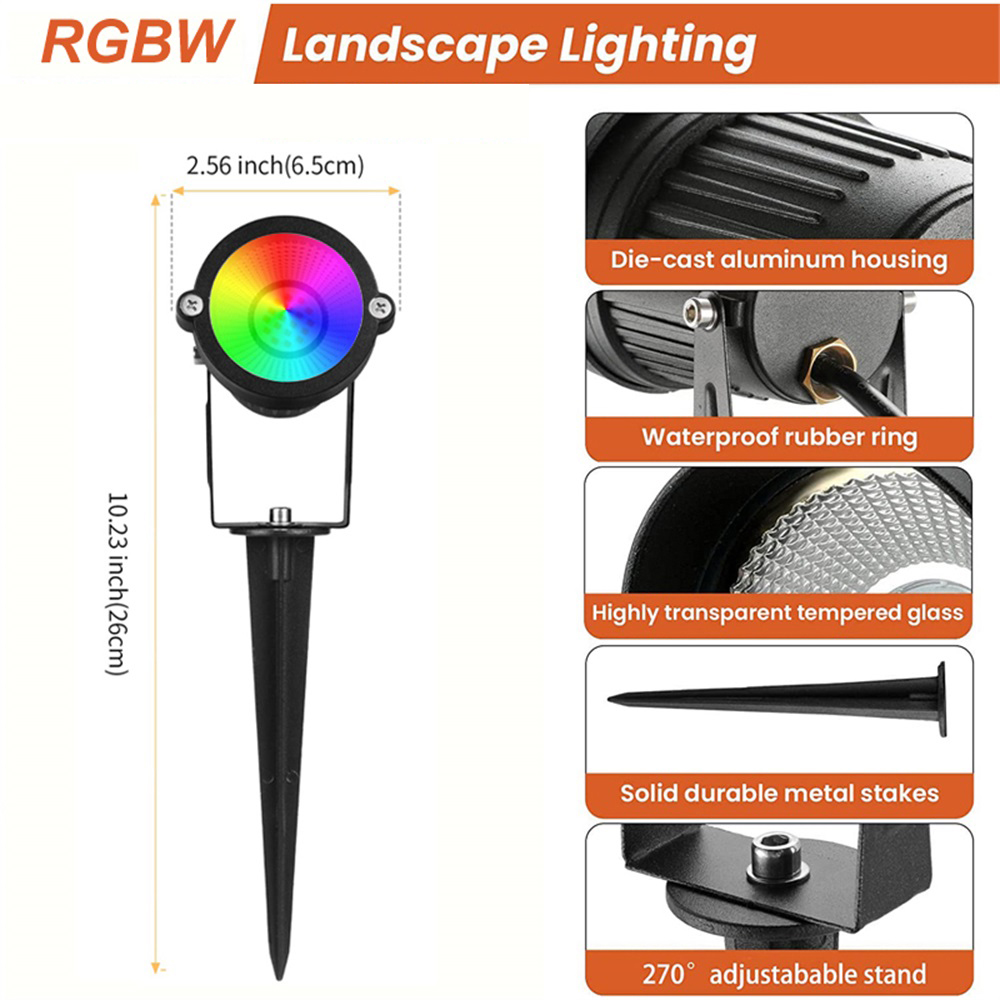 RGBW Landscape Lighting 10W wi - Outdoor Lighting Garden avis et prix