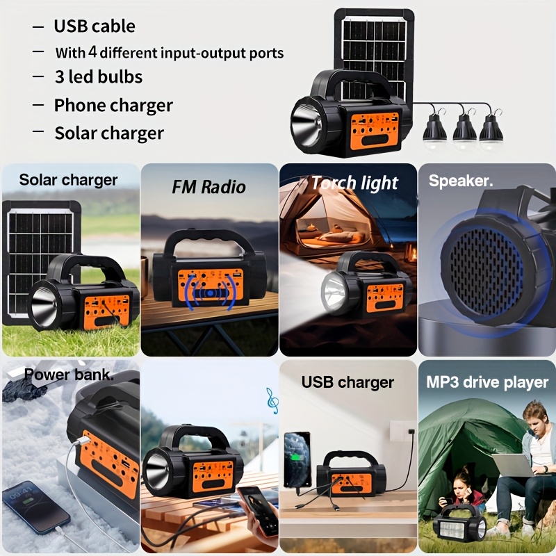 Solar Rechargeable Camping Lig - Led Flood Light avis et prix