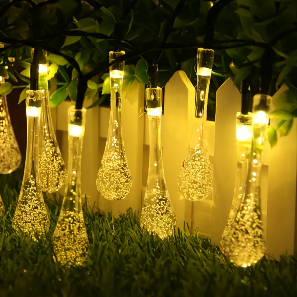 1pc Solar-Powered LED Teardrop - Solar Wall Sconce avis et prix