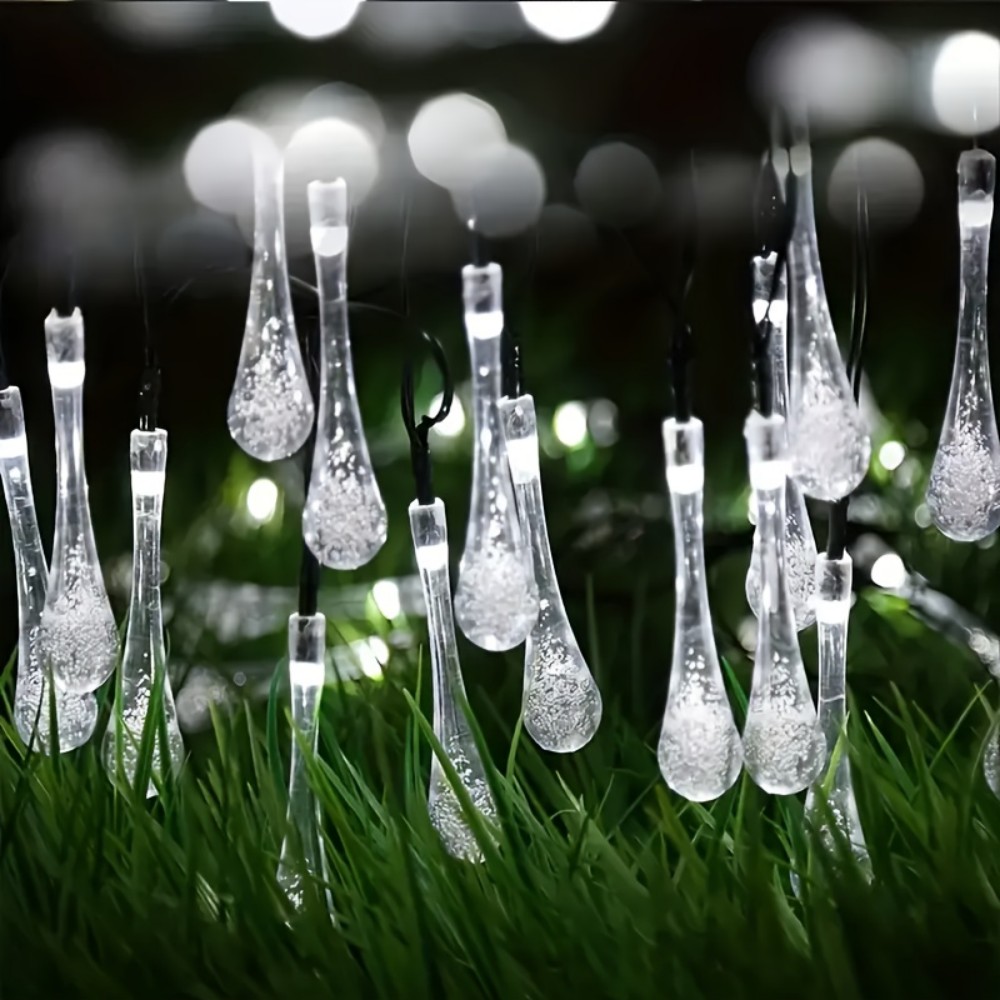 1pc Solar-Powered LED Teardrop - Solar Wall Sconce avis et prix
