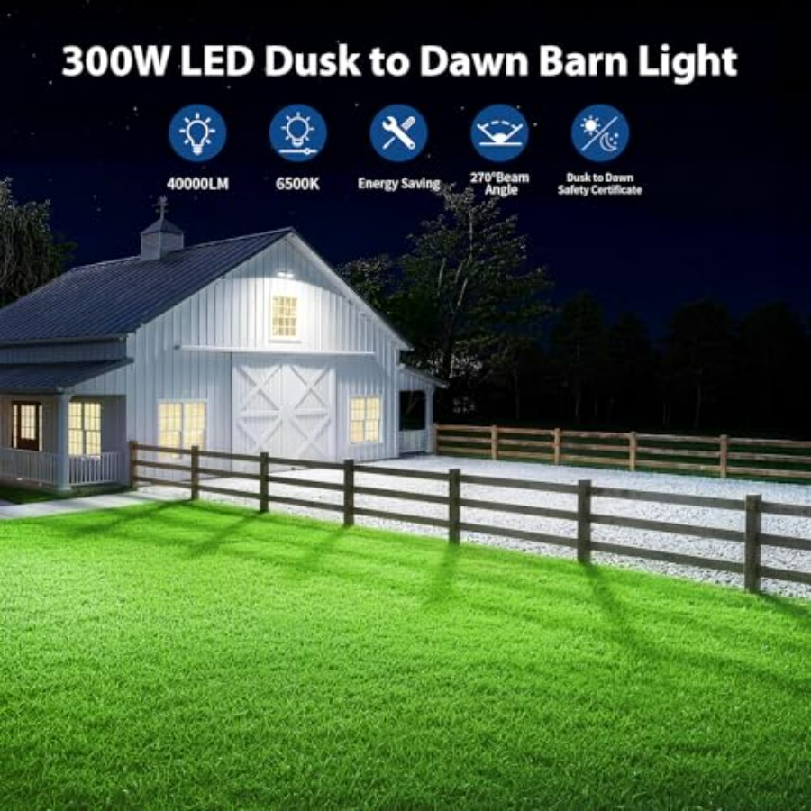 300W LED Barn Light, 40000LM D - Led Flood Light avis et prix