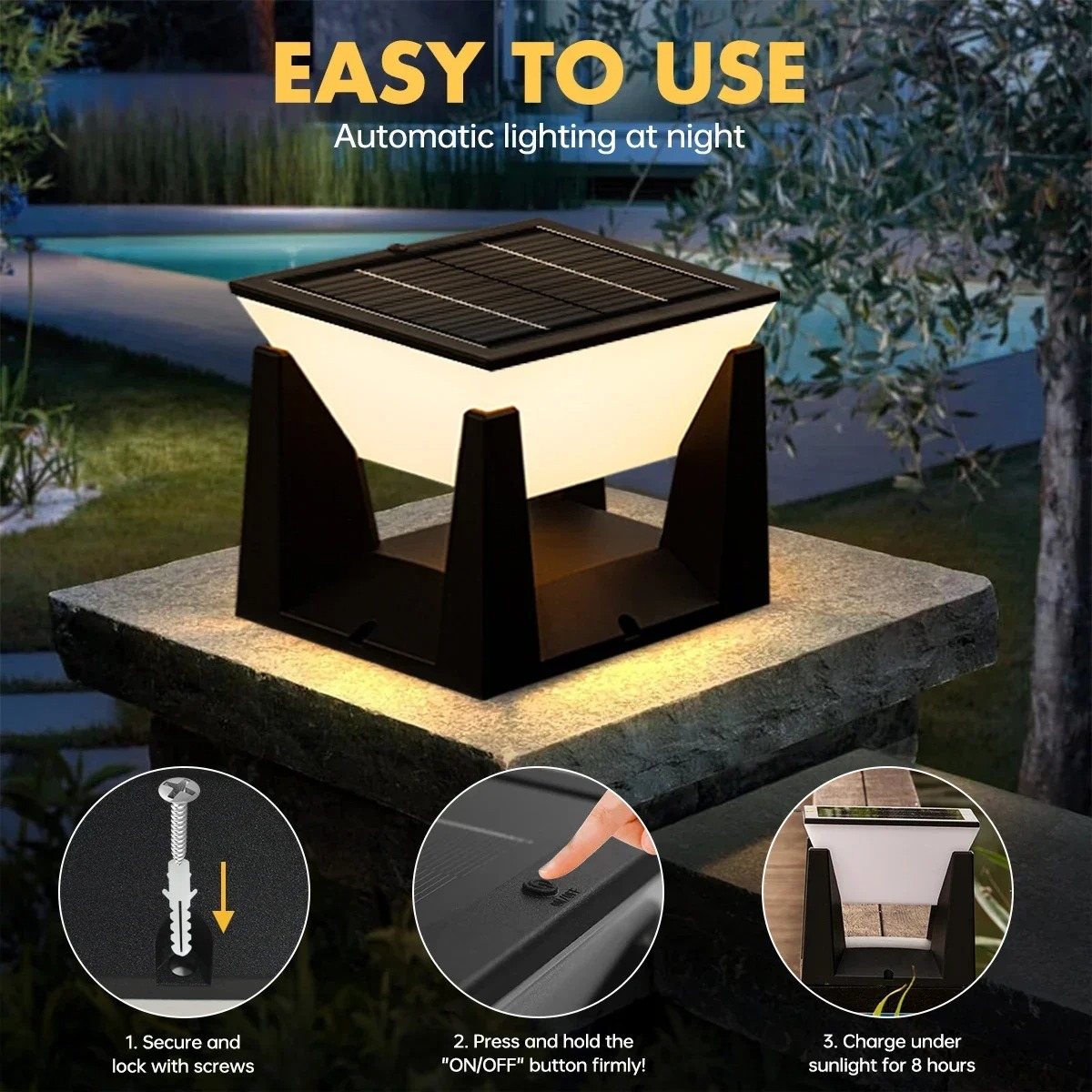 IP65 Waterproof LED Exterior W - Solar Wall Sconce avis et prix