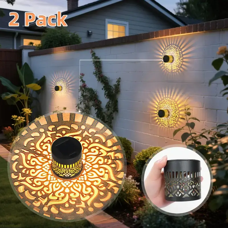 Solar Wall Lights solar hollow - Solar Wall Sconce avis et prix