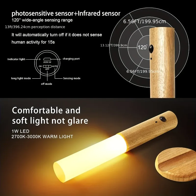 Portable LED Sensor Night Ligh - Solar Wall Sconce avis et prix
