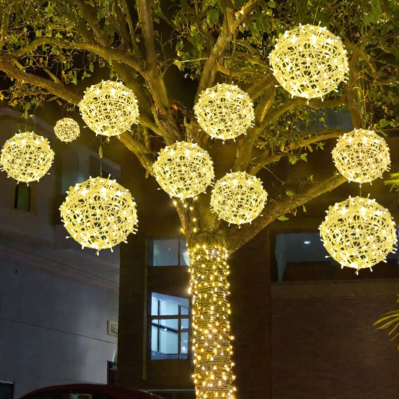 Outdoor Ball Lights Hanging Ra - Outdoor Lighting On Trees avis et prix