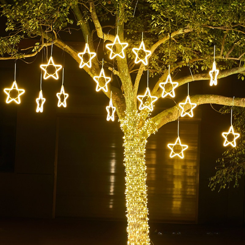 LED five-pointed star light wi - Outdoor Lighting On Trees avis et prix