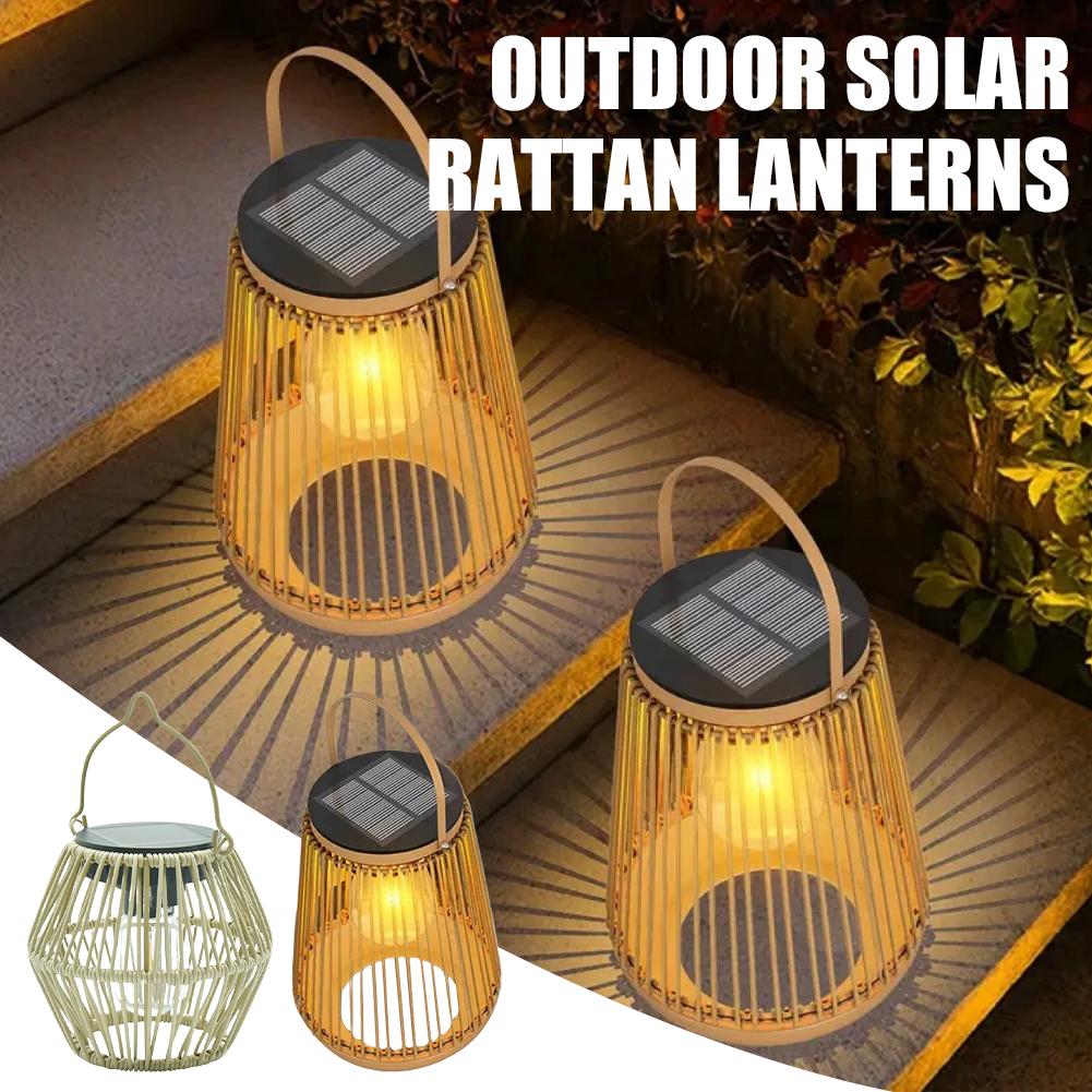 IP65 Waterproof Solar Rattan L - Outdoor Lighting Garden avis et prix