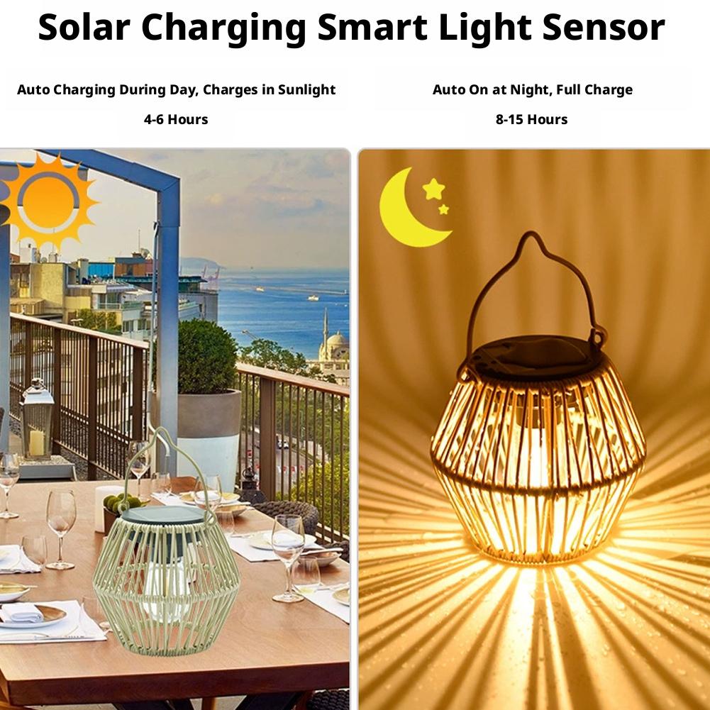 IP65 Waterproof Solar Rattan L - Outdoor Lighting Garden avis et prix