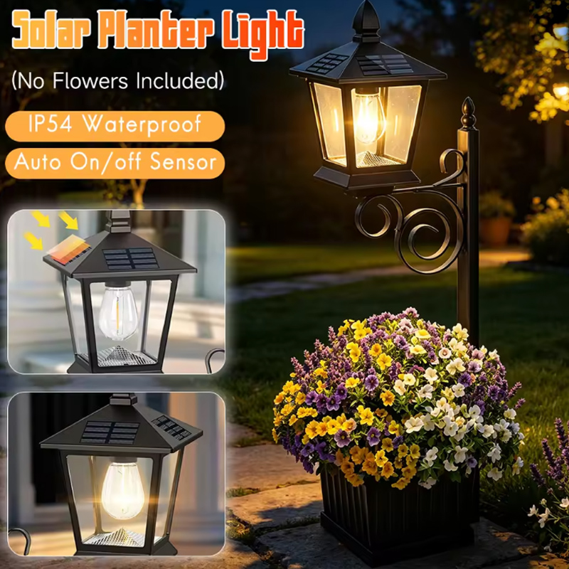 2-in-1 Solar Garden Planter La - Outdoor Lighting Garden avis et prix