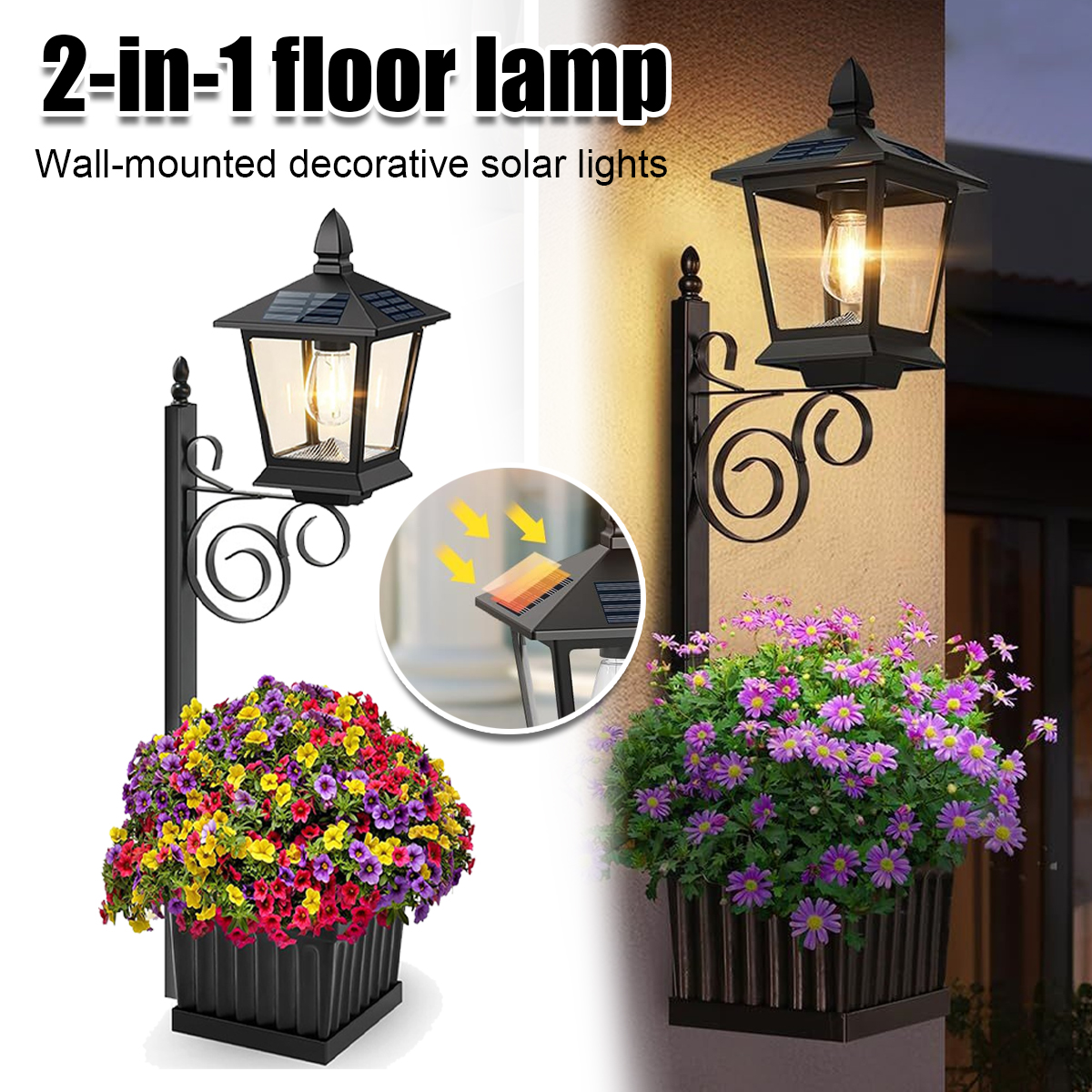 2-in-1 Solar Garden Planter La - Outdoor Lighting Garden avis et prix