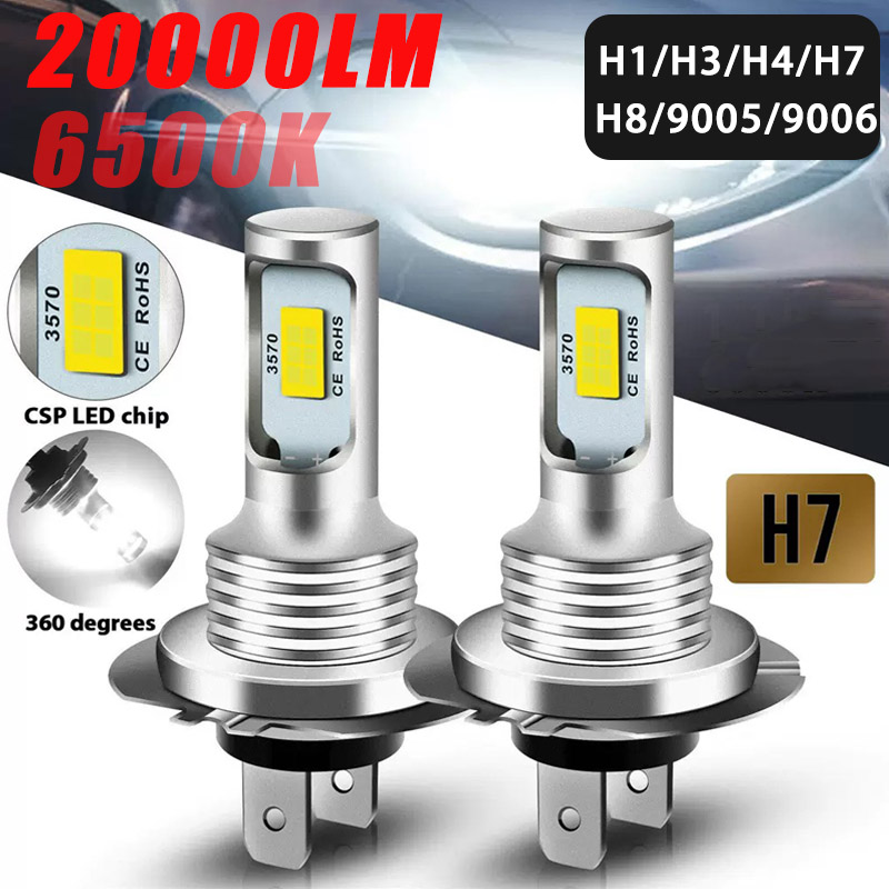 H7 H4 LED Bulbs Canbus CSP LED - Led Flood Light avis et prix