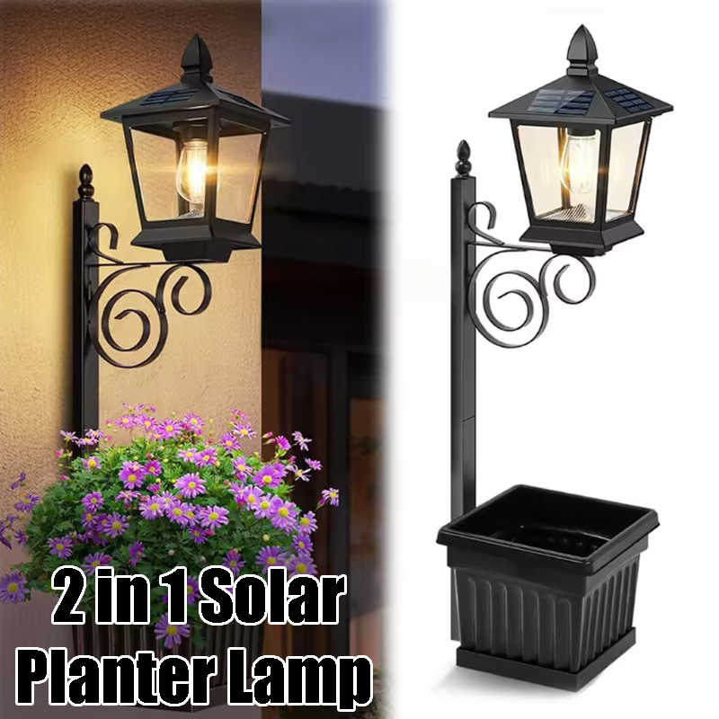 Solar Powered 2-in-1 Flower Po - Outdoor Lighting Garden avis et prix