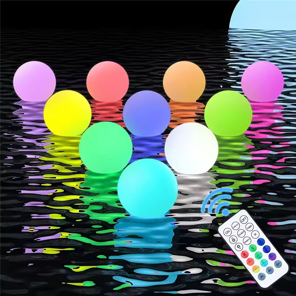 1-5PCS Floating Pool Lights wi - Outdoor Lighting Effects avis et prix